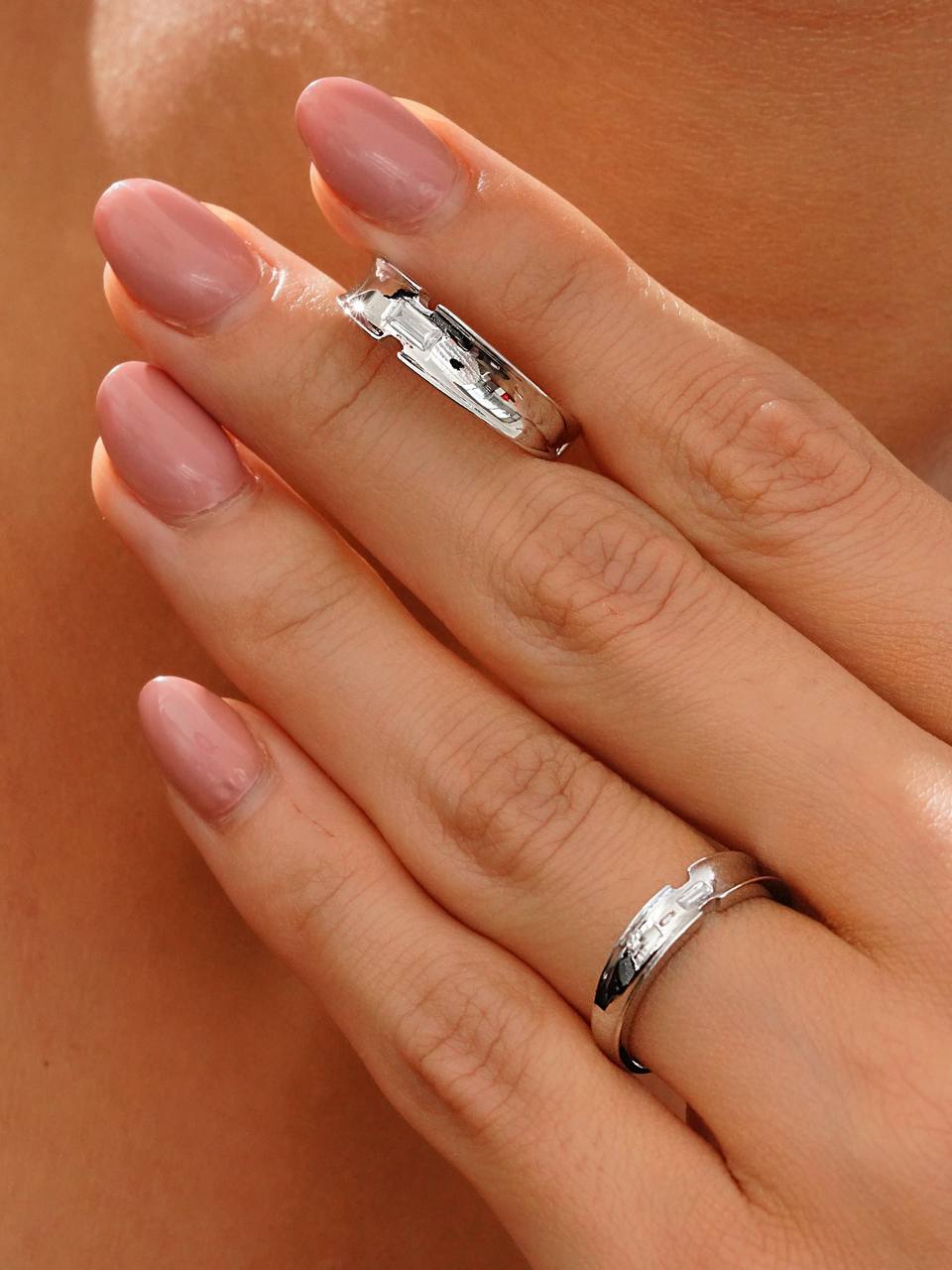 حلقه ست نقره مدل جدید سایز 7 و 10 خارجی 0258
