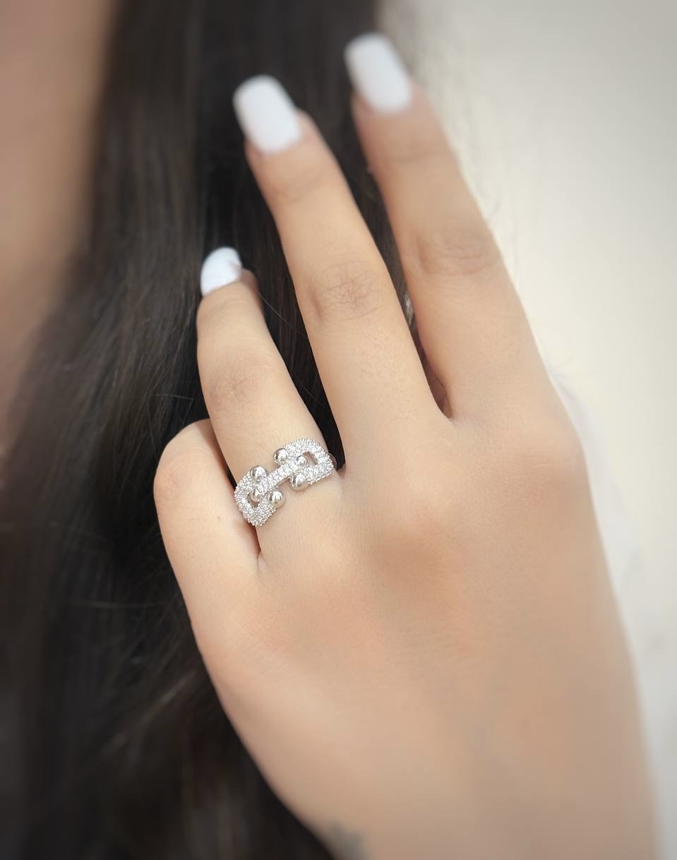 انگشتر نقره جواهری 0394
