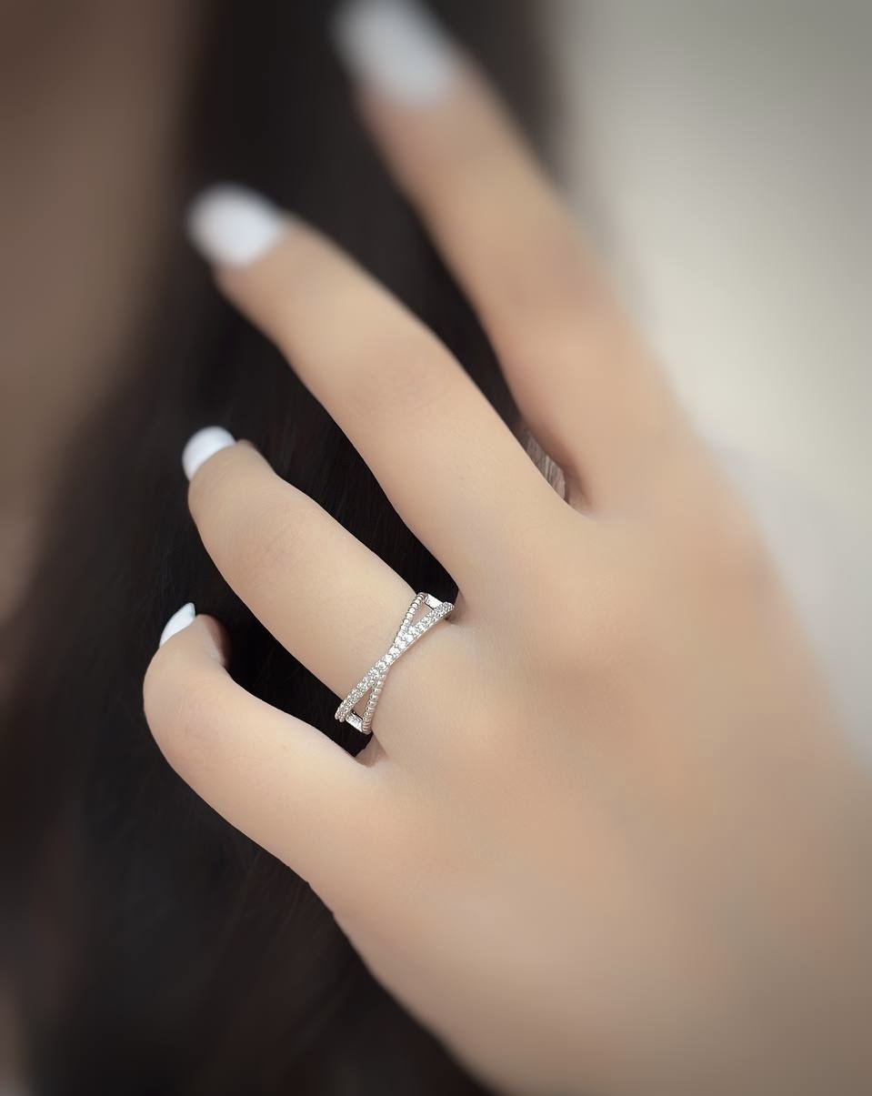 انگشتر نقره جواهری 0395